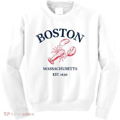 Boston Souvenir Boston Massachu Kids Sweatshirt