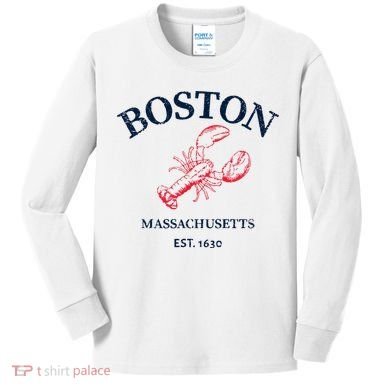 Boston Souvenir Boston Massachu Kids Long Sleeve Shirt