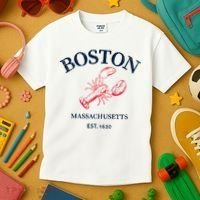 Boston Souvenir Boston Massachu Kids T-Shirt thumb 3