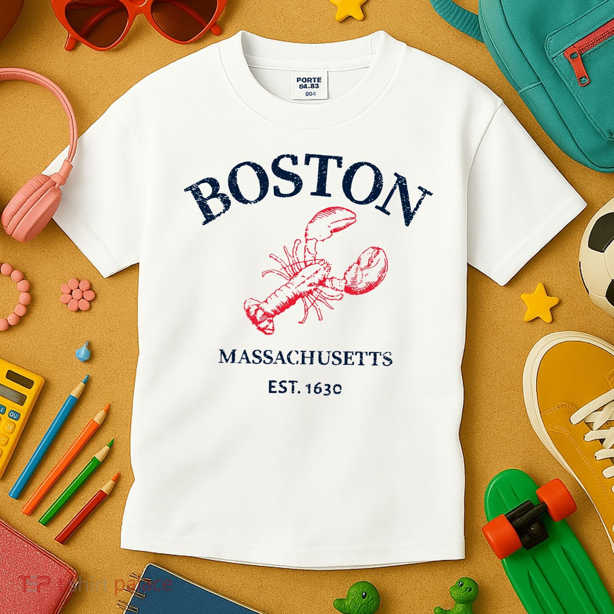 Boston Souvenir Boston Massachu Kids T-Shirt