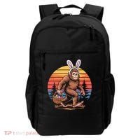 Bigfoot Sasquatch Bunny Easter Eggs Retro  Backpack thumb 0
