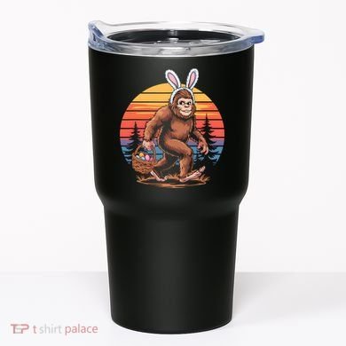Bigfoot Sasquatch Bunny Easter Eggs Retro  Tumbler