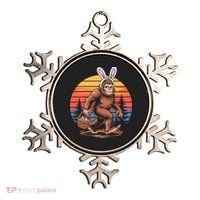 Bigfoot Sasquatch Bunny Easter Eggs Retro  Ornament thumb 0