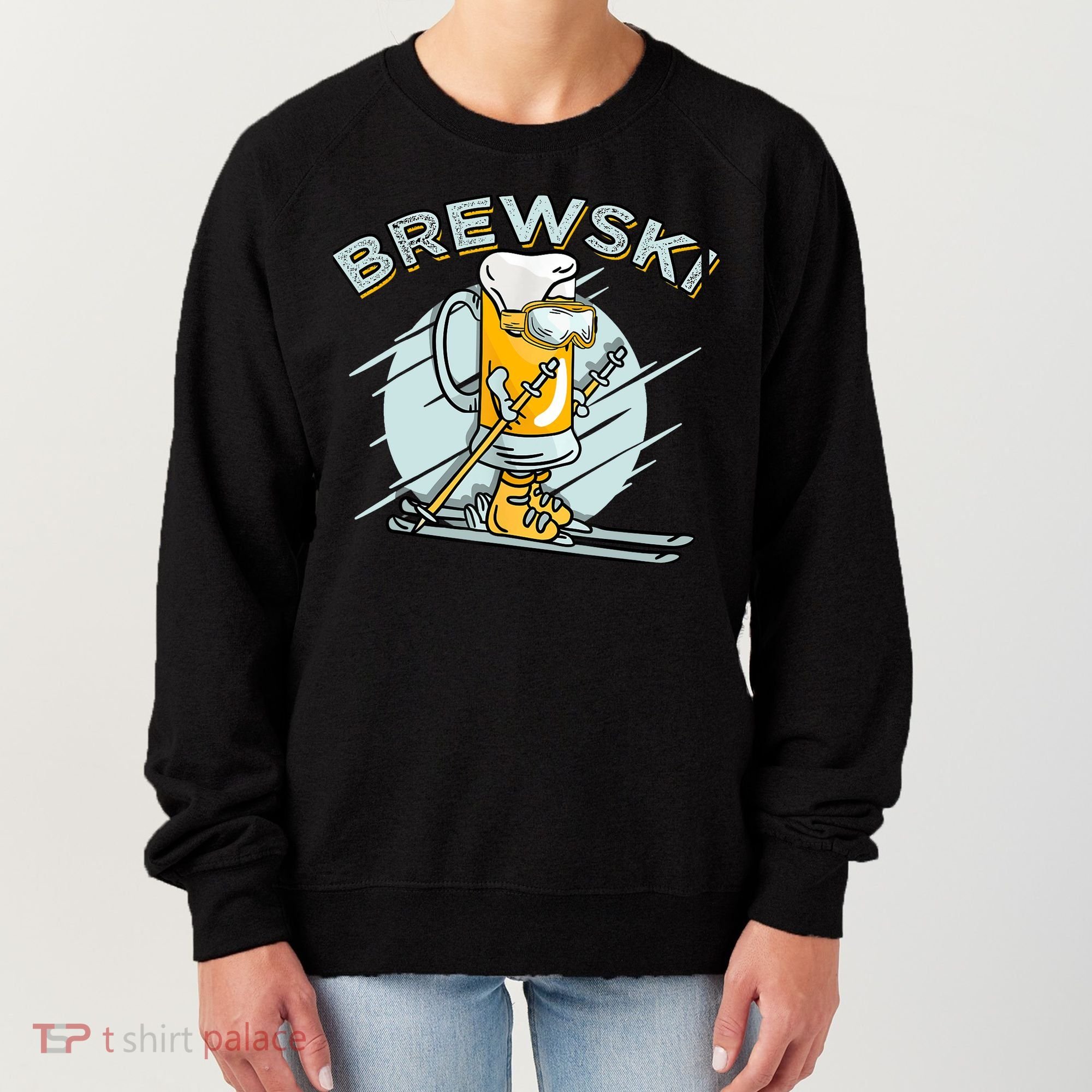 Brewski - Skiing Beer for Winter Sport Women's Sweatshirt