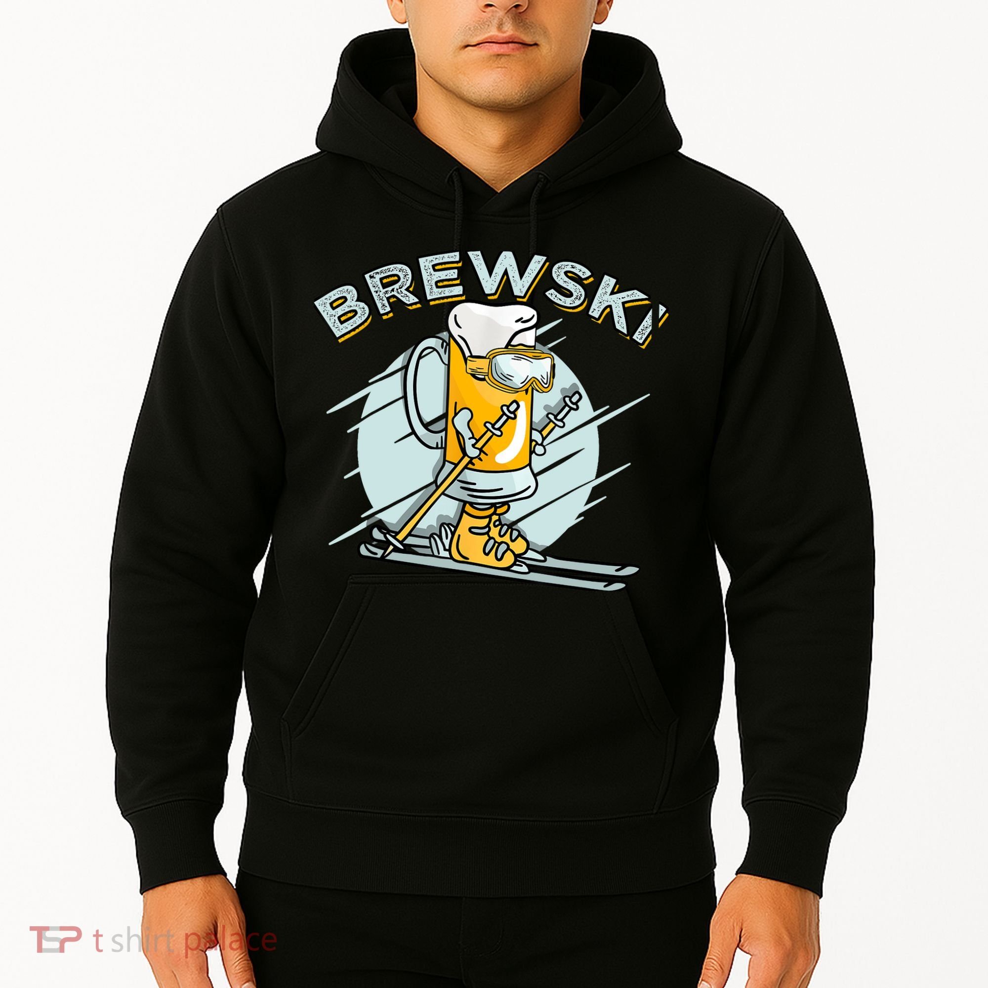 Brewski - Skiing Beer for Winter Sport Hoodie