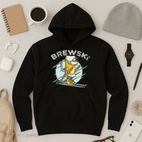 Brewski - Skiing Beer for Winter Sport Hoodie thumb 3
