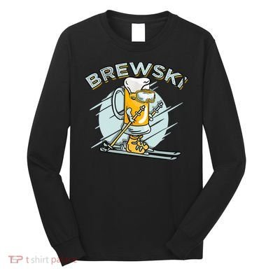 Brewski - Skiing Beer for Winter Sport Long Sleeve Shirt