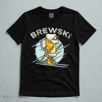 Brewski - Skiing Beer for Winter Sport T-Shirt thumb 5