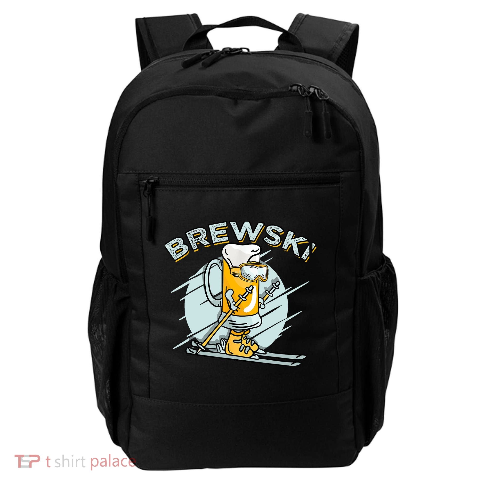 Brewski - Skiing Beer for Winter Sport Backpack