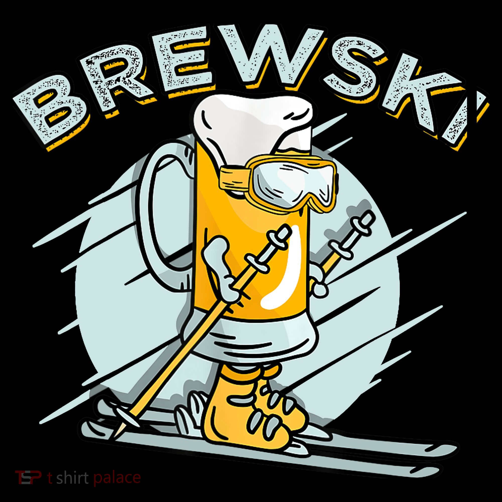Brewski - Skiing Beer for Winter Sport Women's Hoodie