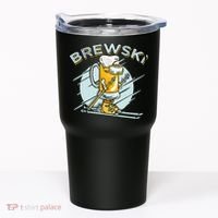 Brewski - Skiing Beer for Winter Sport Tumbler thumb 0