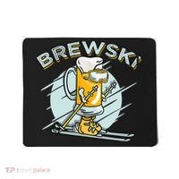 Brewski - Skiing Beer for Winter Sport Mousepad thumb 0
