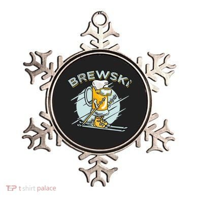 Brewski - Skiing Beer for Winter Sport Ornament
