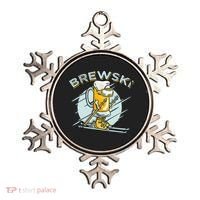 Brewski - Skiing Beer for Winter Sport Ornament thumb 0