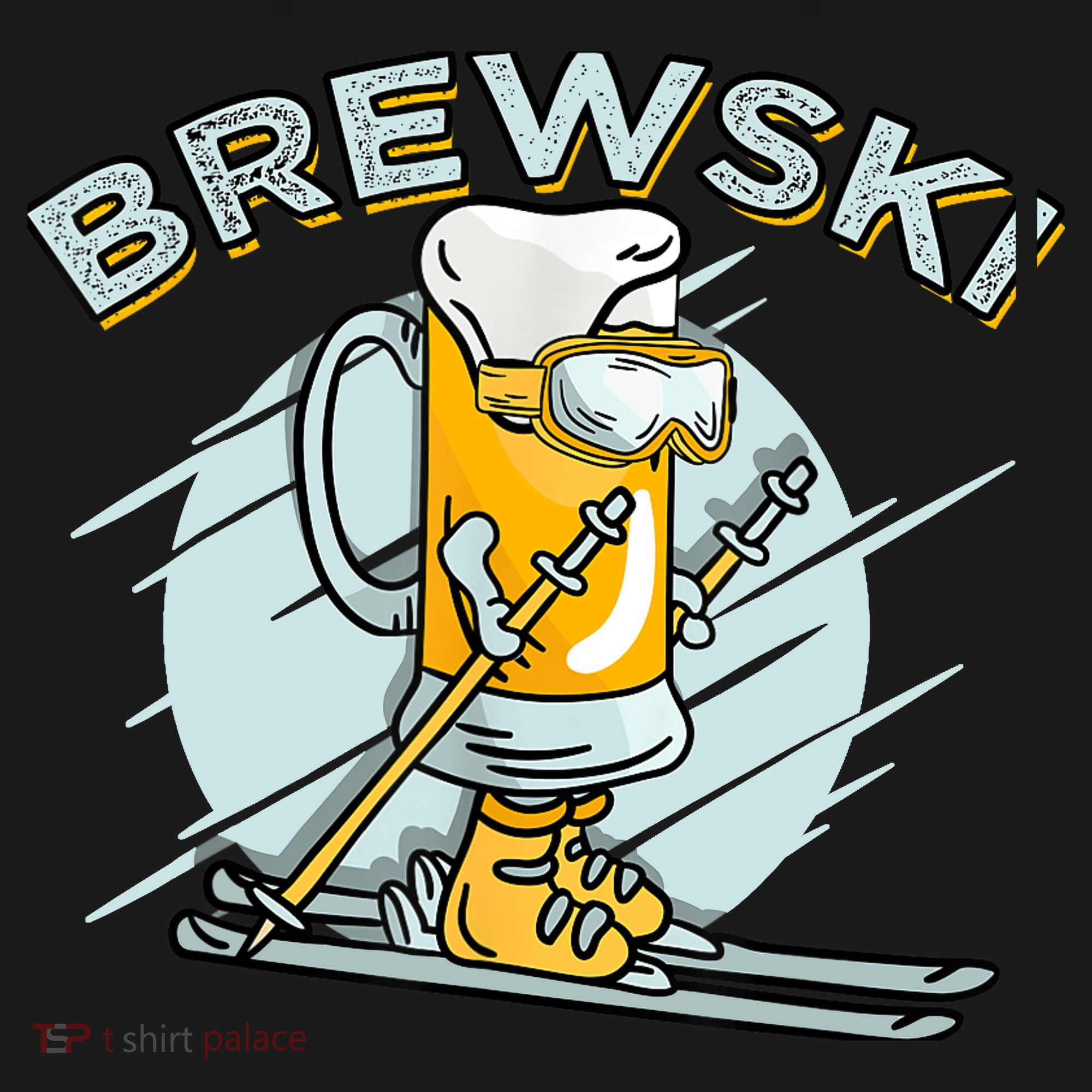 Brewski - Skiing Beer for Winter Sport Ornament