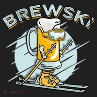 Brewski - Skiing Beer for Winter Sport Hat thumb 2