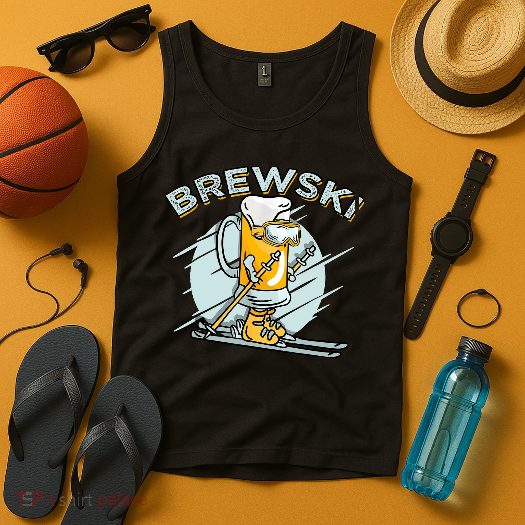 Brewski - Skiing Beer for Winter Sport Tank Top