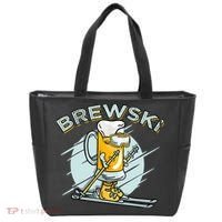Brewski - Skiing Beer for Winter Sport Tote Bag thumb 0