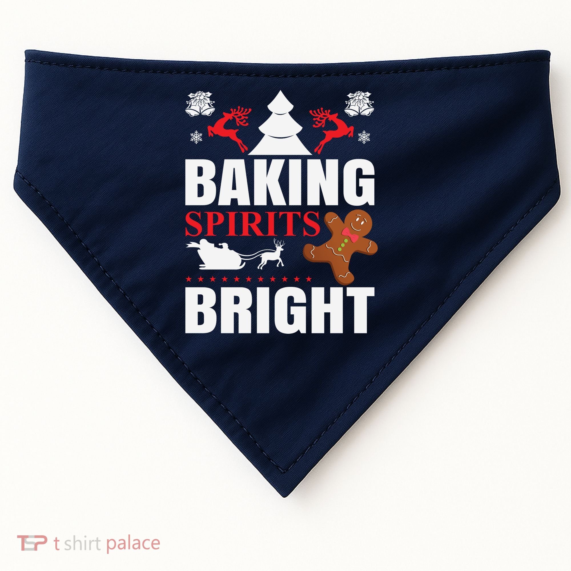 Baking Spirits Bright USA-Made Doggie Bandana