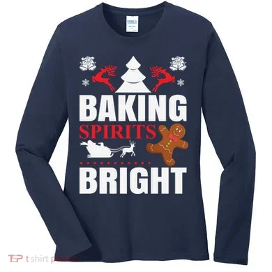 Baking Spirits Bright Women's Long Sleeve Shirt