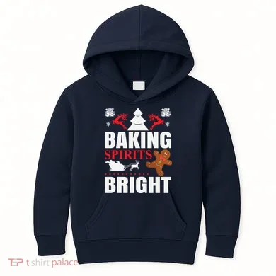 Baking Spirits Bright Kids Hoodie