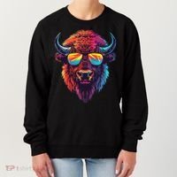 Bison Sunglasses Women's Sweatshirt thumb 0