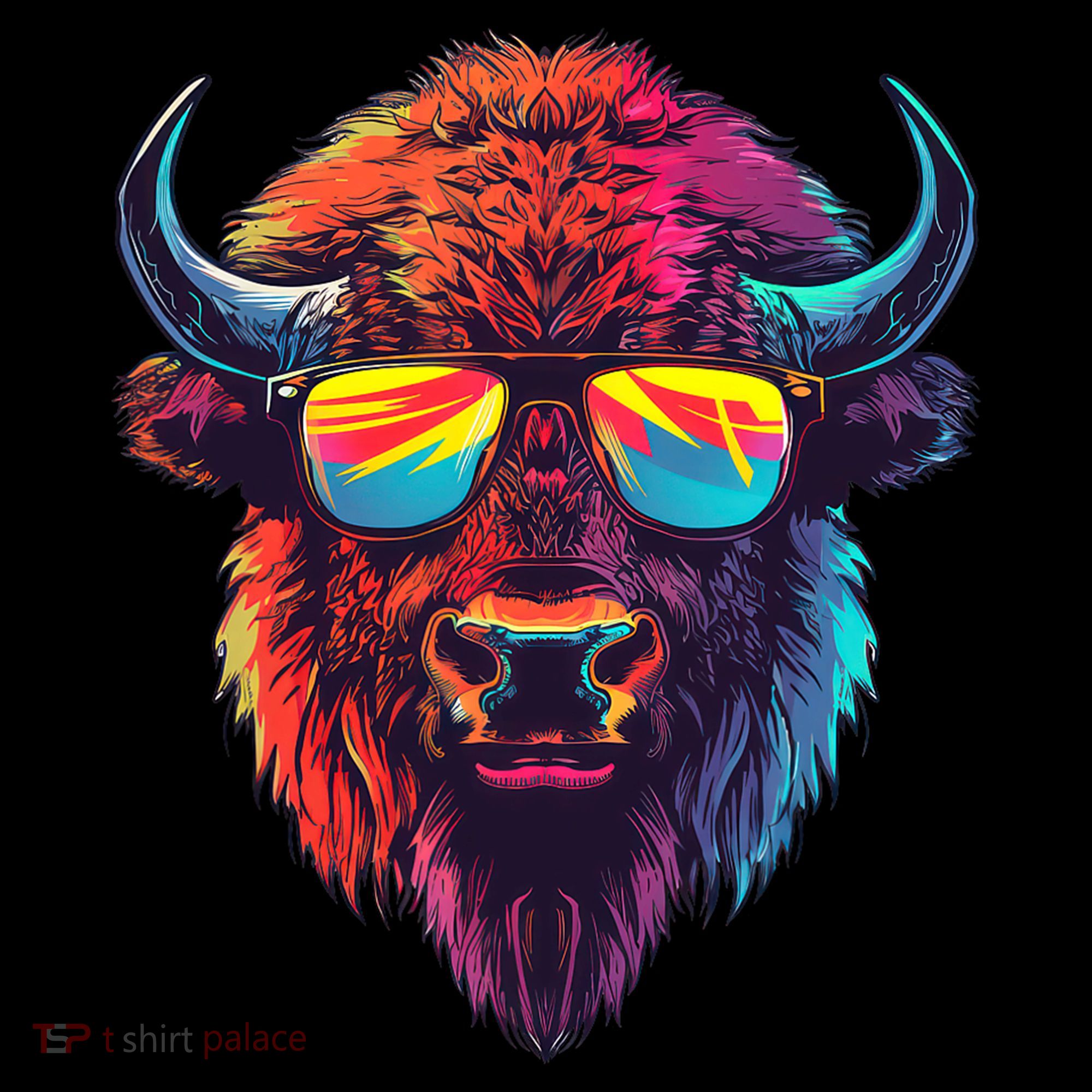 Bison Sunglasses Women's Hoodie