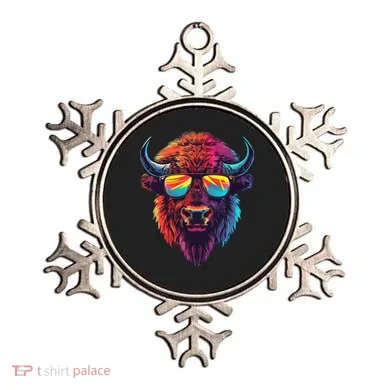 Bison Sunglasses Ornament