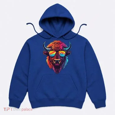 Bison Sunglasses Hoodie