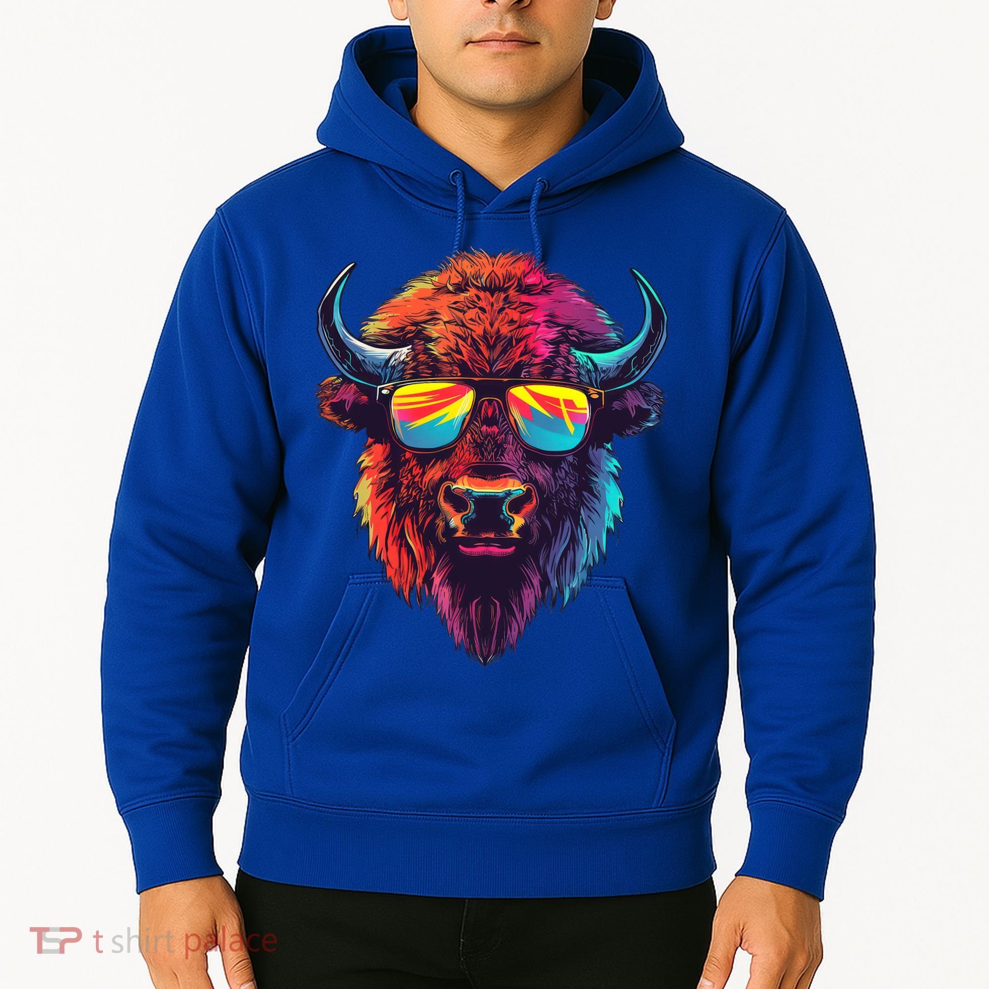 Bison Sunglasses Hoodie
