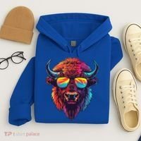 Bison Sunglasses Hoodie thumb 4