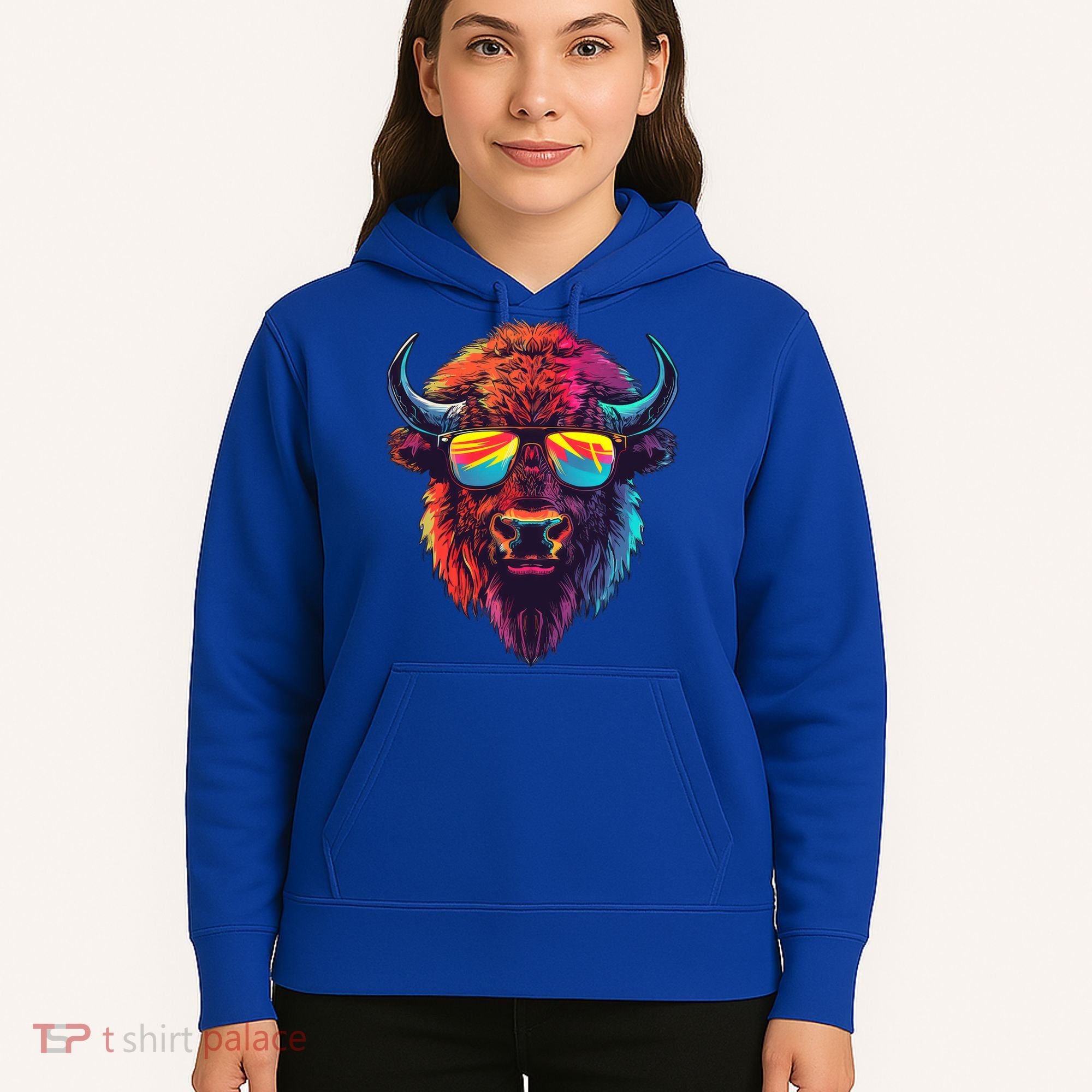 Bison Sunglasses Hoodie