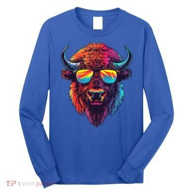 Bison Sunglasses Long Sleeve Shirt