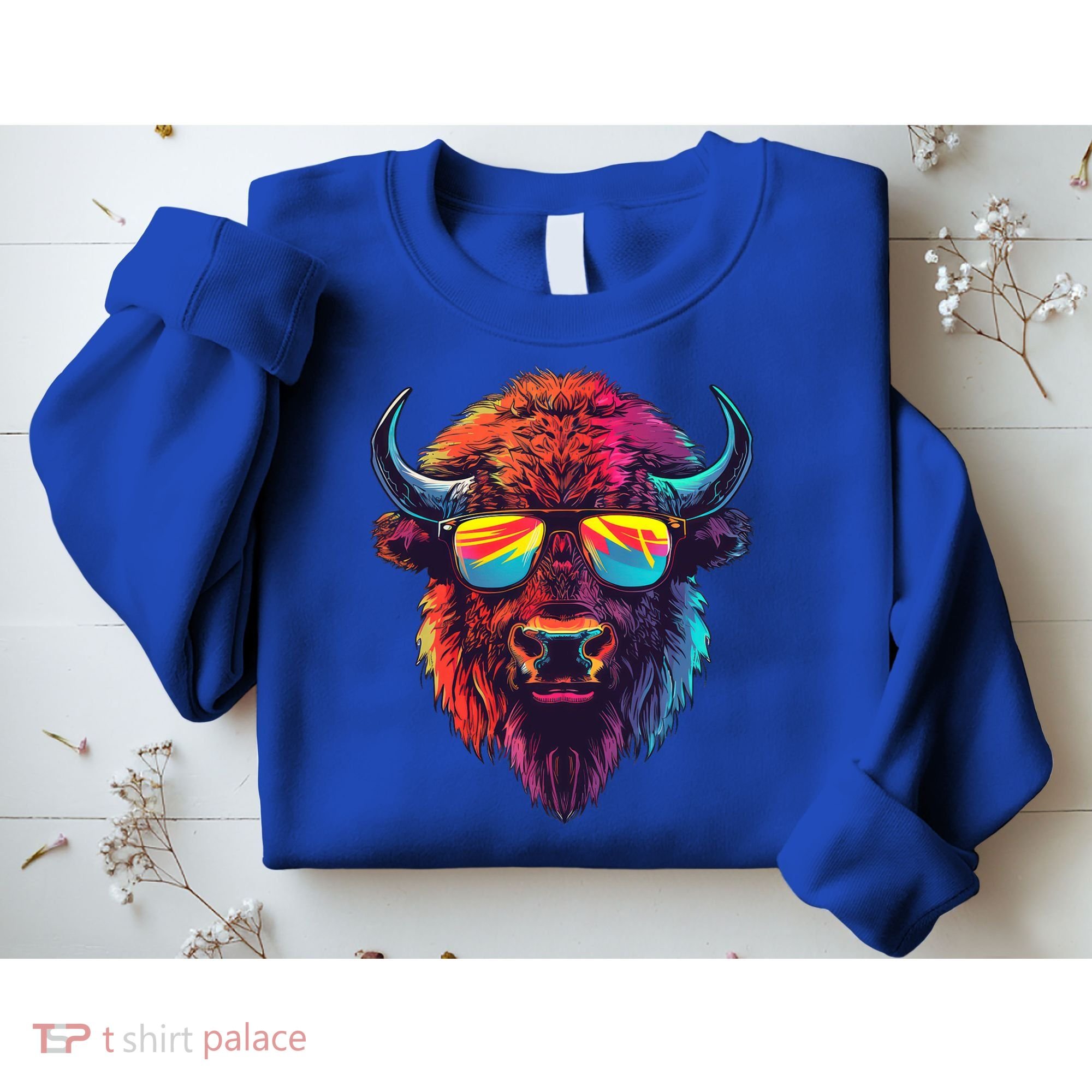 Bison Sunglasses Sweatshirt