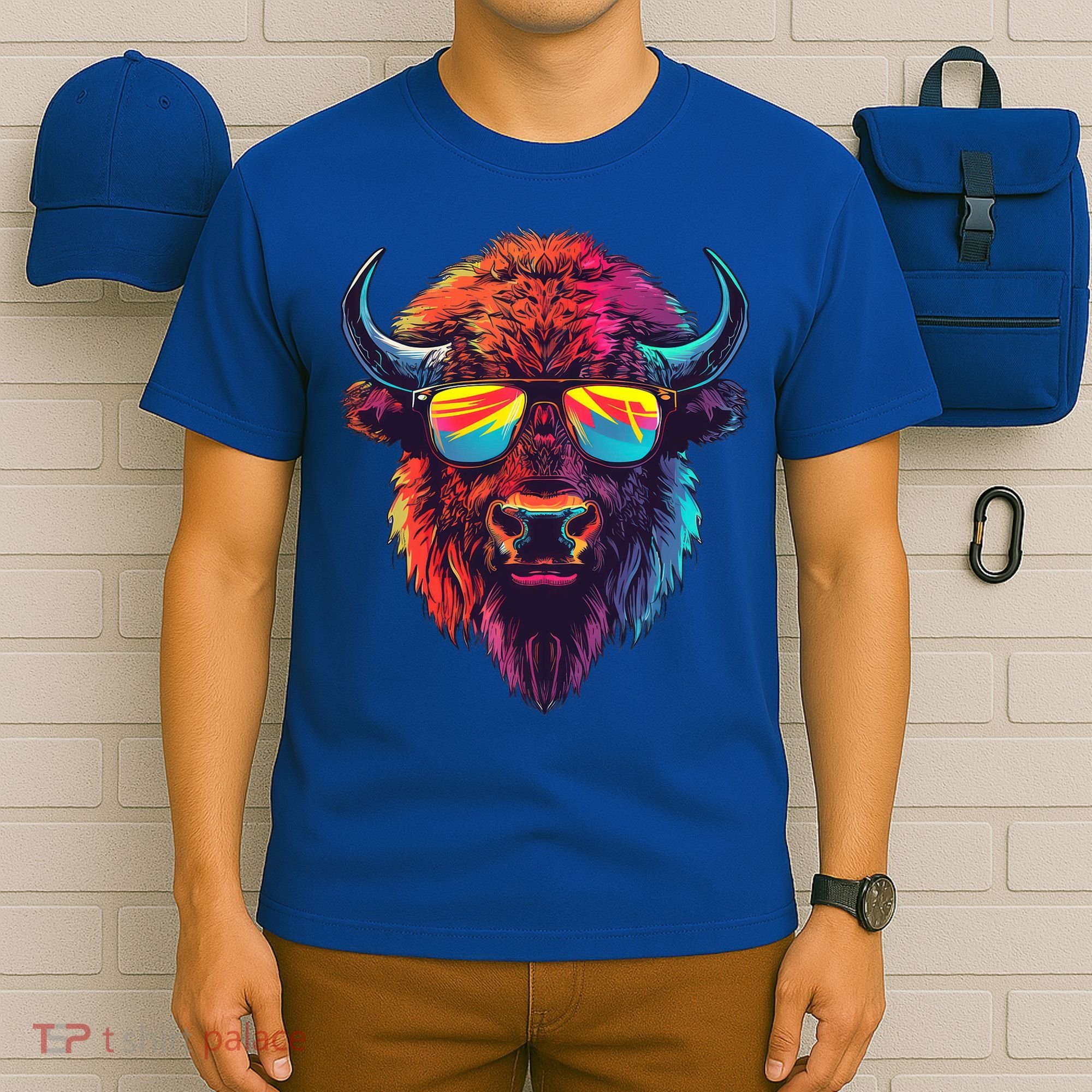 Bison Sunglasses T-Shirt