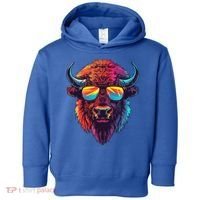 Bison Sunglasses Toddler Hoodie thumb 0