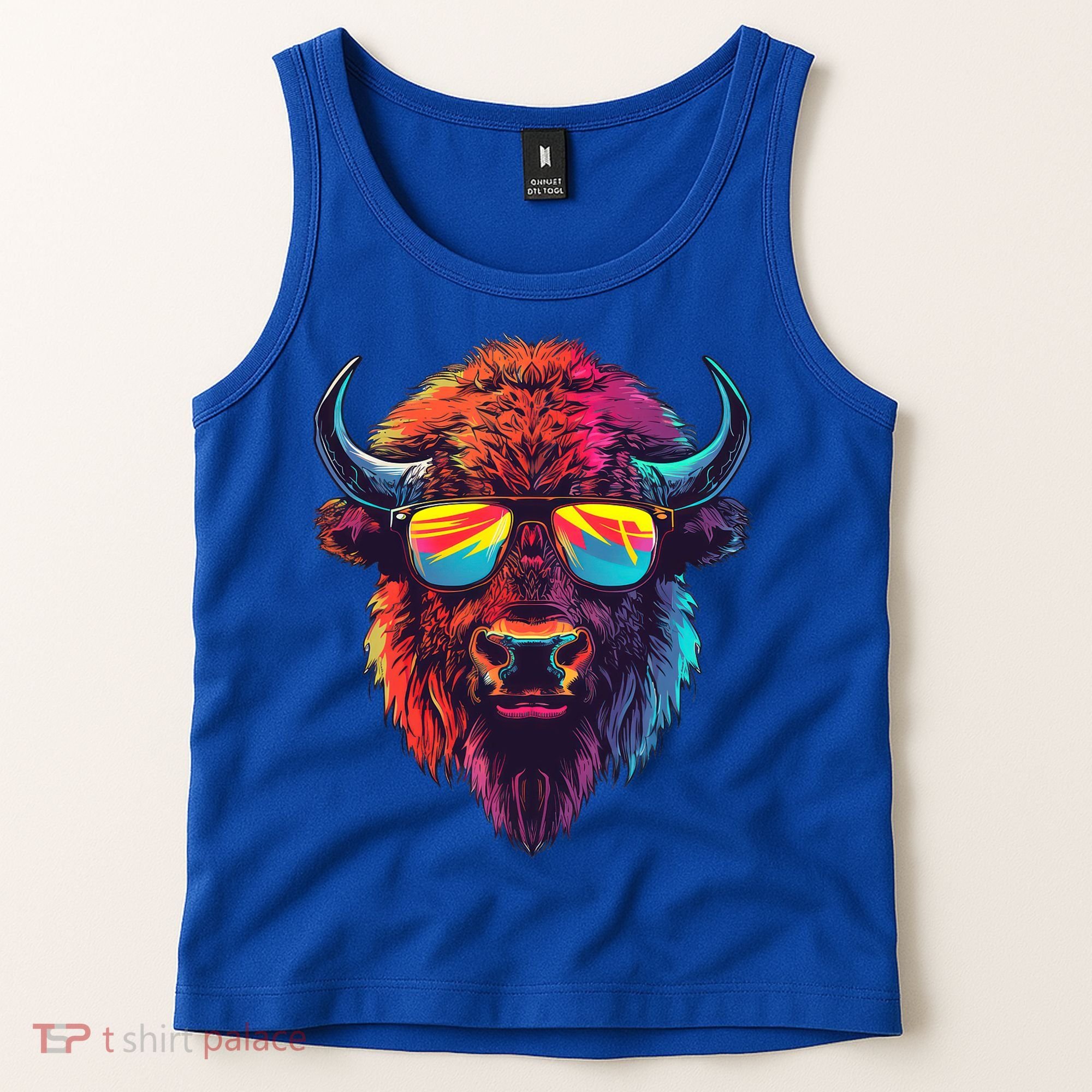 Bison Sunglasses Tank Top