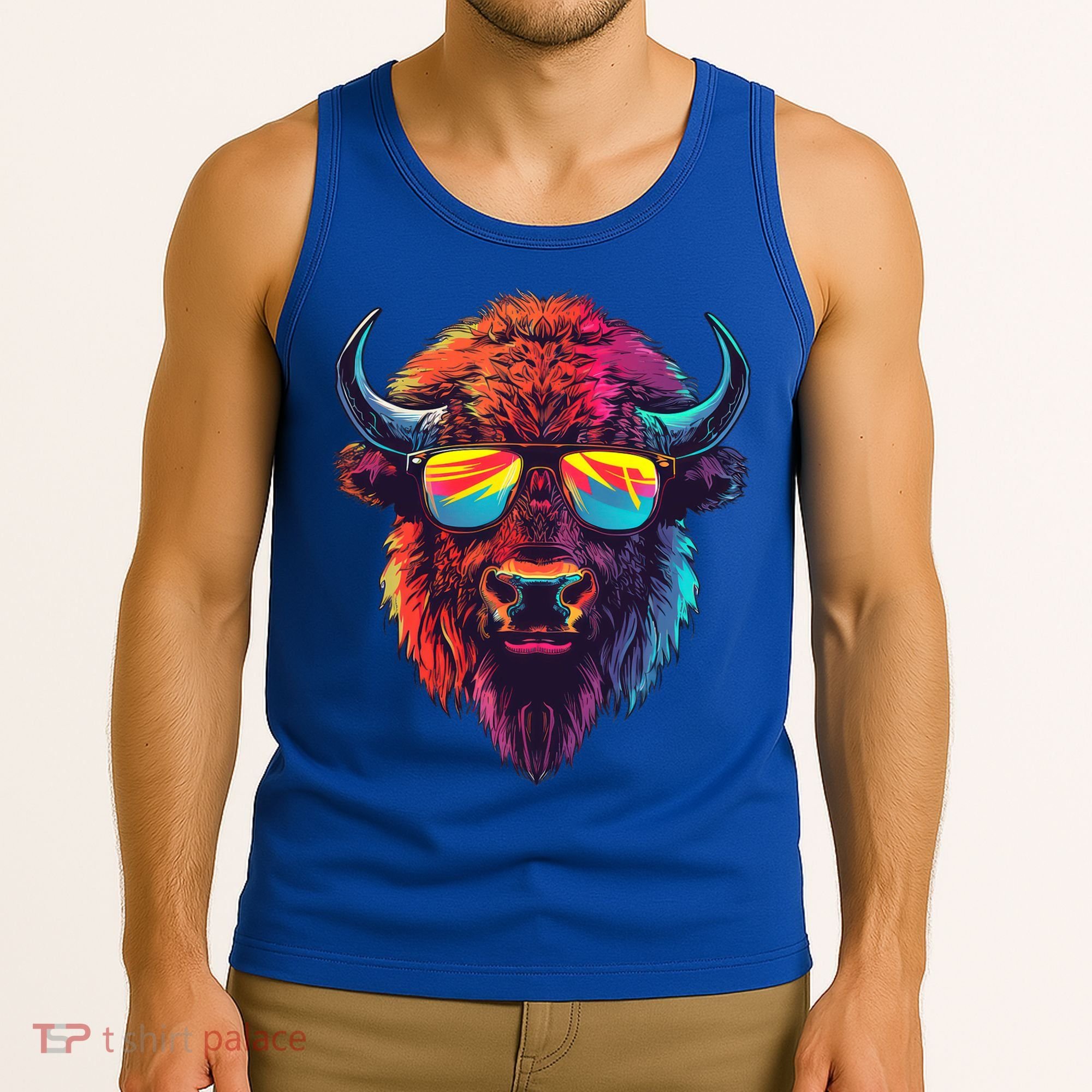 Bison Sunglasses Tank Top