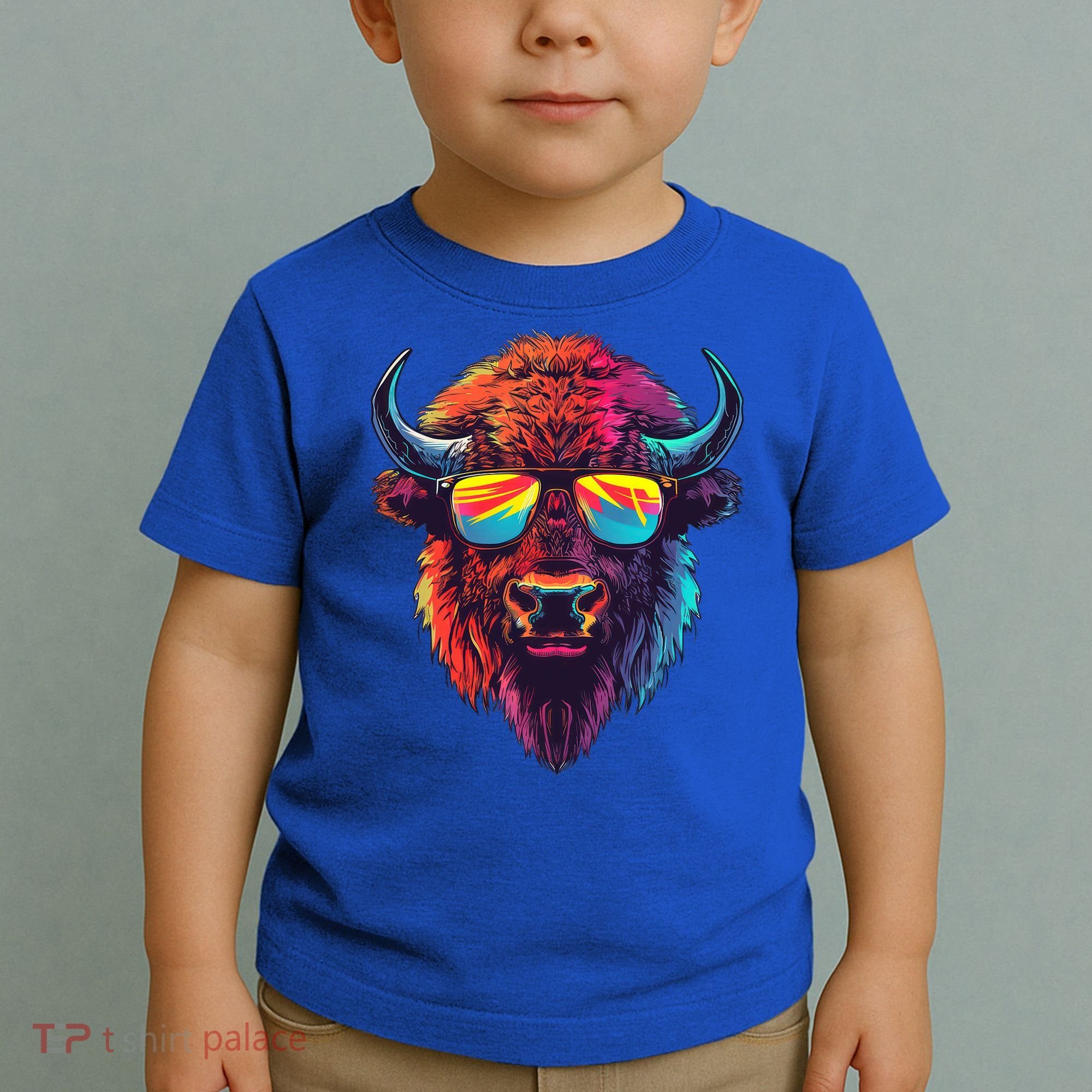Bison Sunglasses Toddler T-Shirt