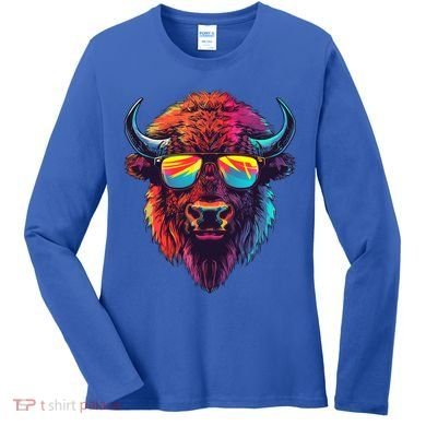 Bison Sunglasses Women's Long Sleeve Shirt