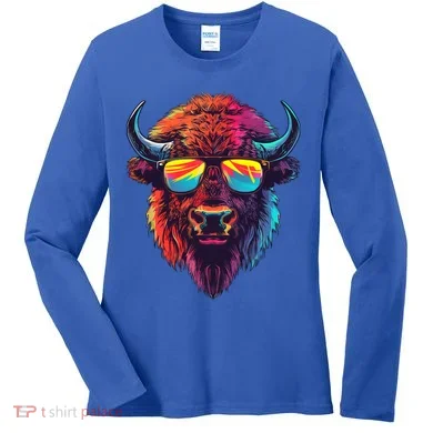 Bison Sunglasses Women's Long Sleeve Shirt