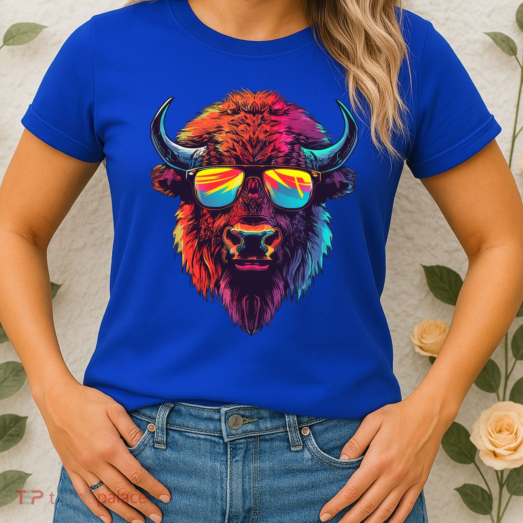 Bison Sunglasses Women's T-Shirt