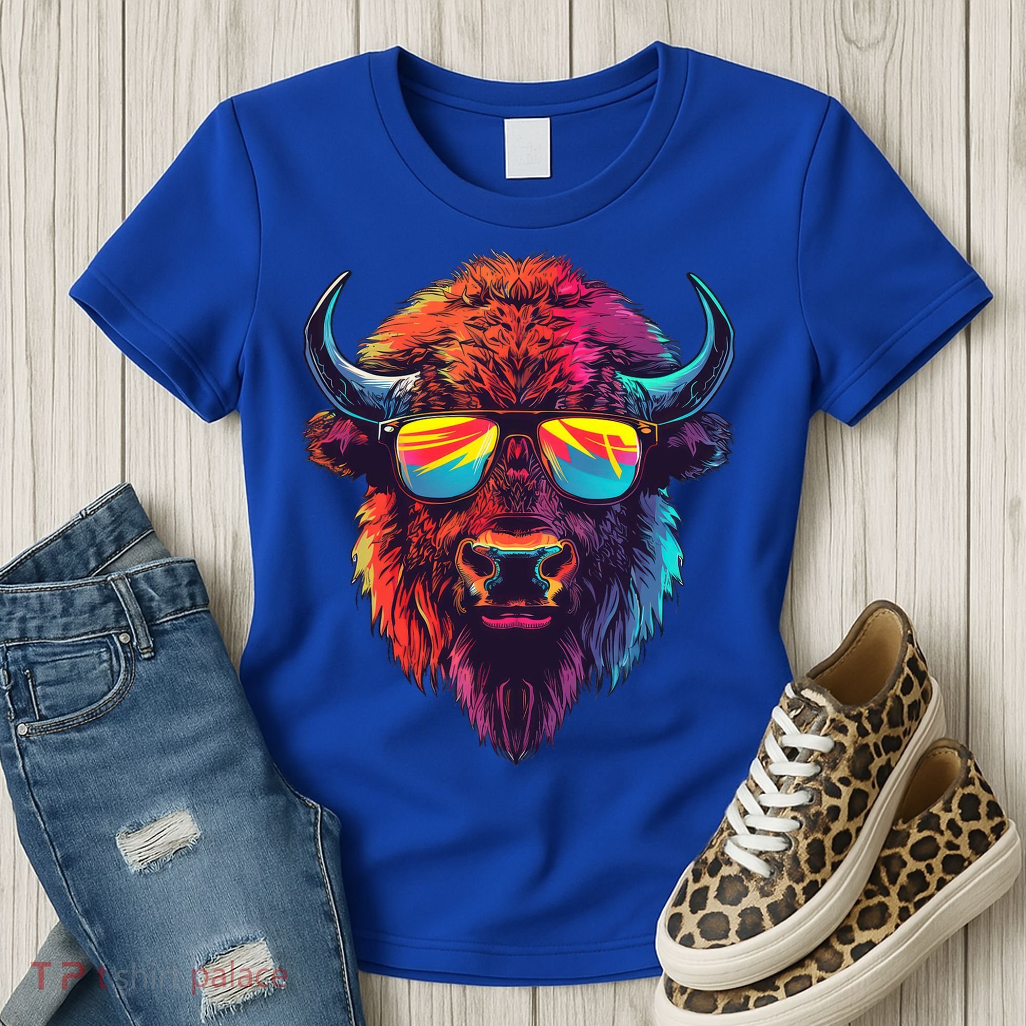 Bison Sunglasses Women's T-Shirt