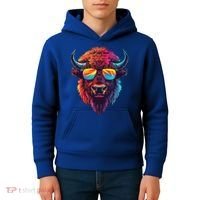 Bison Sunglasses Kids Hoodie thumb 4