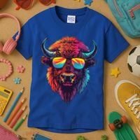 Bison Sunglasses Kids T-Shirt thumb 3