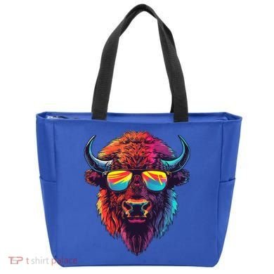 Bison Sunglasses Tote Bag