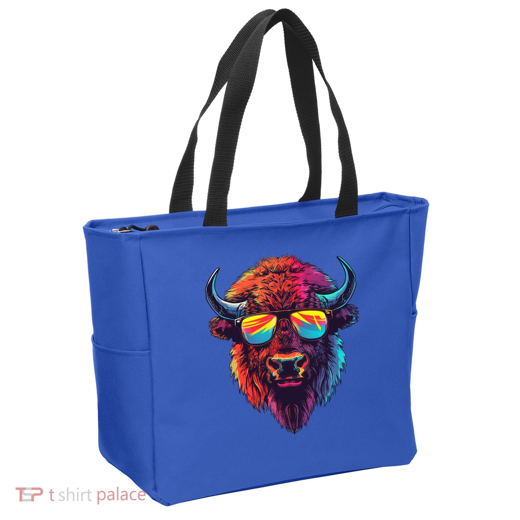 Bison Sunglasses Tote Bag