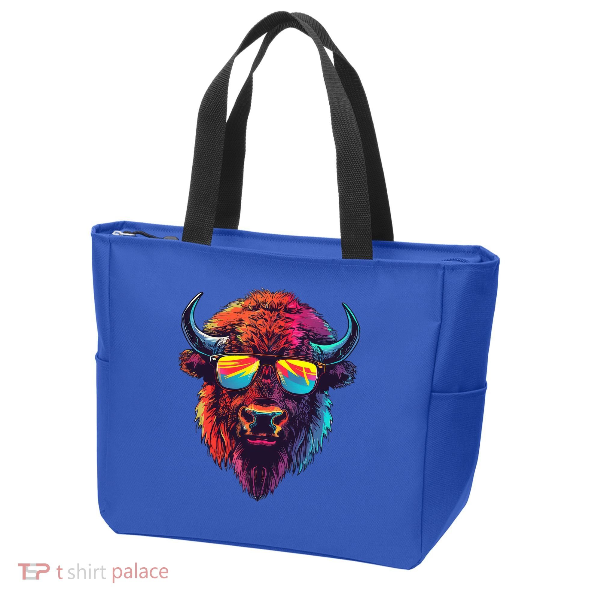 Bison Sunglasses Tote Bag