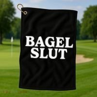 Bagel Slut Golf Towel thumb 1