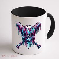 Baseball Skull  Baseball  Baseball Ice Cream  Gift Coffee Mug thumb 1
